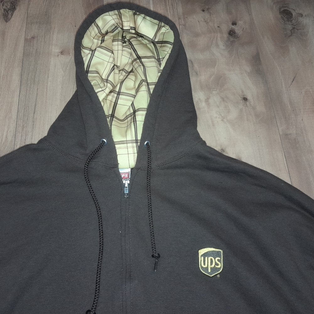 UPS United Parcel Service Full Zip Hoodie Men’s 3XL
